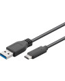 Cavo USB3.0 A Maschio USB-C Maschio 0,15m Nero