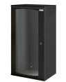 Armadio Rack 19'' a muro 22 unità sezione unica prof. 600mm Nero