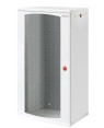 Armadio Rack 19'' a muro 22U sezione unica P 600mm Porta Grigliata Bianco
