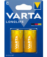 Blister 2 Batterie 1.5V Longlife Alcalina C Mezza Torcia