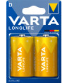 Blister 2 Batterie 1.5V Longlife Alcalina D Torcia