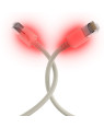 Cavo di Rete Patch Cat.6A S/FTP con Led Tracciamento 2 m Classe E 