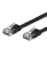 Cavo di Rete Patch Flat in Rame Cat.6A UTP 15m Nero