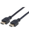 Cavo HDMI CL3 High Speed con Ethernet A/A M/M 1m Nero