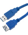 Cavo Prolunga USB 3.0 Superspeed A maschio/A femmina 2m Blu 