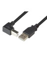 Cavo USB 2.0 A maschio/B maschio angolato 0.5 m