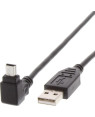 Cavo USB 2.0 A maschio/mini B maschio 90° 1,8 m Nero 