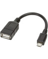 Cavo USB 2.0 OTG A Femmina / Micro B Maschio 0.2 m 