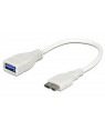 Cavo USB 3.0 OTG A Femmina / Micro B Maschio 0.2m Bianco