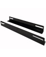 Coppia staffe a L Laterale per Rack 19'' a Muro Prof. 450mm Nero