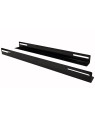 Coppia staffe a L Laterale per Rack 19'' a Muro Prof. 600mm Nero