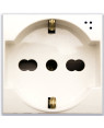 Domus S44 Presa Schuko Bipasso 2P+T 10/16A 250V Bianco Lucido, 441090/15TS