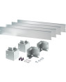 Zoccolo 800 x 800 mm per Armadi Rack Serie NextGen Grigio