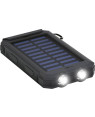 Powerbank Outdoor Energia Solare 8000 mAh con Torcia IP45 2xUSB Nero