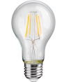 Lampadina LED E27 Bianco Caldo 4W con Filamento Classe E Trasparente