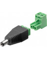 Adattatore Plug DC 5.5x2.10 mm Maschio Terminal Block 2 pin