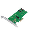 Doppio Adattatore PCIe M.2 per SSD SATA e PCIe SATA