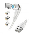 Cavo Magnetico di Ricarica USB-C™ e Micro USB con LED 1.2m