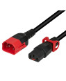 Cavo Prolunga Dual-Lock C14 180° a C13 180° 1,5m