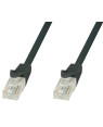 Cavo di Rete Patch in Rame Cat.6 Nero UTP 2m