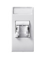 Domus S44 Presa RJ45 Cat.5E UTP Connettore 3M con Tappo Bianco Lucido