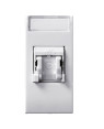 Domus S44 Presa RJ45 Cat.6 UTP Connettore 3M con Tappo Bianco Lucido