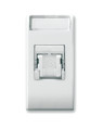 Domus S44 Presa RJ45 Cat.6 FTP Connettore 3M con Tappo Bianco Lucido