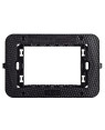 Supporto Smart44 con Viti per Scatole Rettangolari 3 Moduli