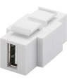 Adattatore Keystone USB2.0 A/B Installabile in Entrambi i Lati