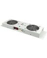 Kit di Ventilazione a Soffitto per Rack 19'' IP55 2 Ventole Grigio