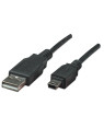 Cavo USB 2.0 A maschio/mini B 5 pin maschio 3 m Nero