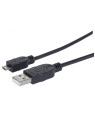 Cavo USB 2.0 A maschio/Micro B maschio 1,8m Nero
