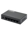 Switch Hub ethernet 10/100Mbps 5 porte desktop in metallo