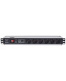 Multipresa per Rack 19'' 6 posti Spina Schuko Angolata 1.5U