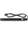 Multipresa 6 Posti da Rack 19'' Cavo 3m Spina Schuko Angolata 1U