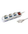 Multipresa 6 Posti Italiana Bipasso / 3 Schuko con Interruttore
