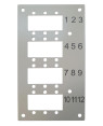 Pannello Frontale 12 Connessioni SC sx/LC dx per Box Ottico