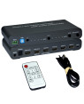 Switch Matrix HDMI 4x2 8K con Estrattore Audio Esterno