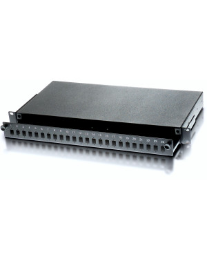 Cassetto Rack 19'' Fibra Ottica 24 porte LC Duplex/SC Simplex Nero