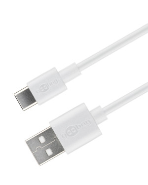 Cavo USB A Maschio 2.0 / USB-C Maschio 0,1m Bianco