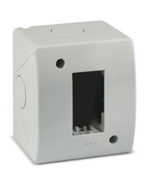Contenitore Autoportante IP40 S44 per Minicanali 1 Modulo Bianco