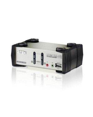 KVM VGA audio Switch 2 porte USB/PS2 OSD, CS-1732B