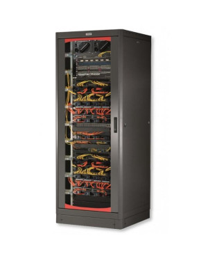 Armadio Server Rack 19'' 600x1200 27U Nero Serie Lite Porta Grigliata