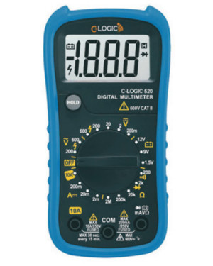 Multimetro Digitale 2000 Counts CLOGIC520CBINT