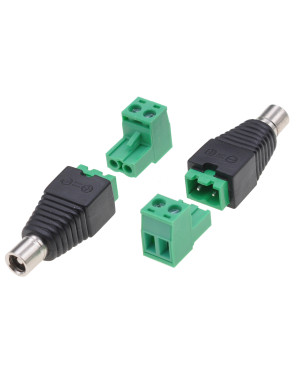 Adattatore Connettore Plug DC 2.5x5.5 mm Femmina Terminal Block 2 pin