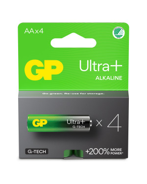 Confezione 4 Batterie GP Ultra Plus Alcaline Stilo AA 15AUP/LR6
