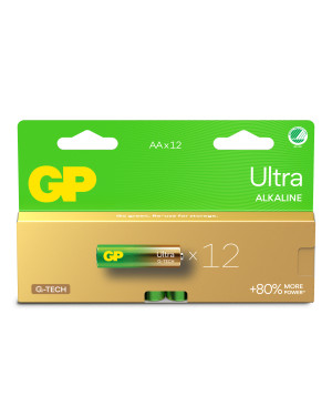 Confezione 12 Batterie GP Ultra Alcaline Stilo AA 15AU/LR6