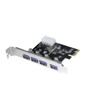 Scheda PCI Express a 4 porte USB 3.0 tipo A Femmina