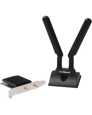 Adattatore WiFi AX3000 Scheda plug-in WLAN PCI Express 3000 MBit/s Bluetooth 5.0, EW-7833AXP   