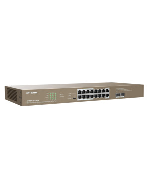 Unmanaged Switch Ethernet 16 Porte PoE 16GE+2SFP G1118P-16-250W